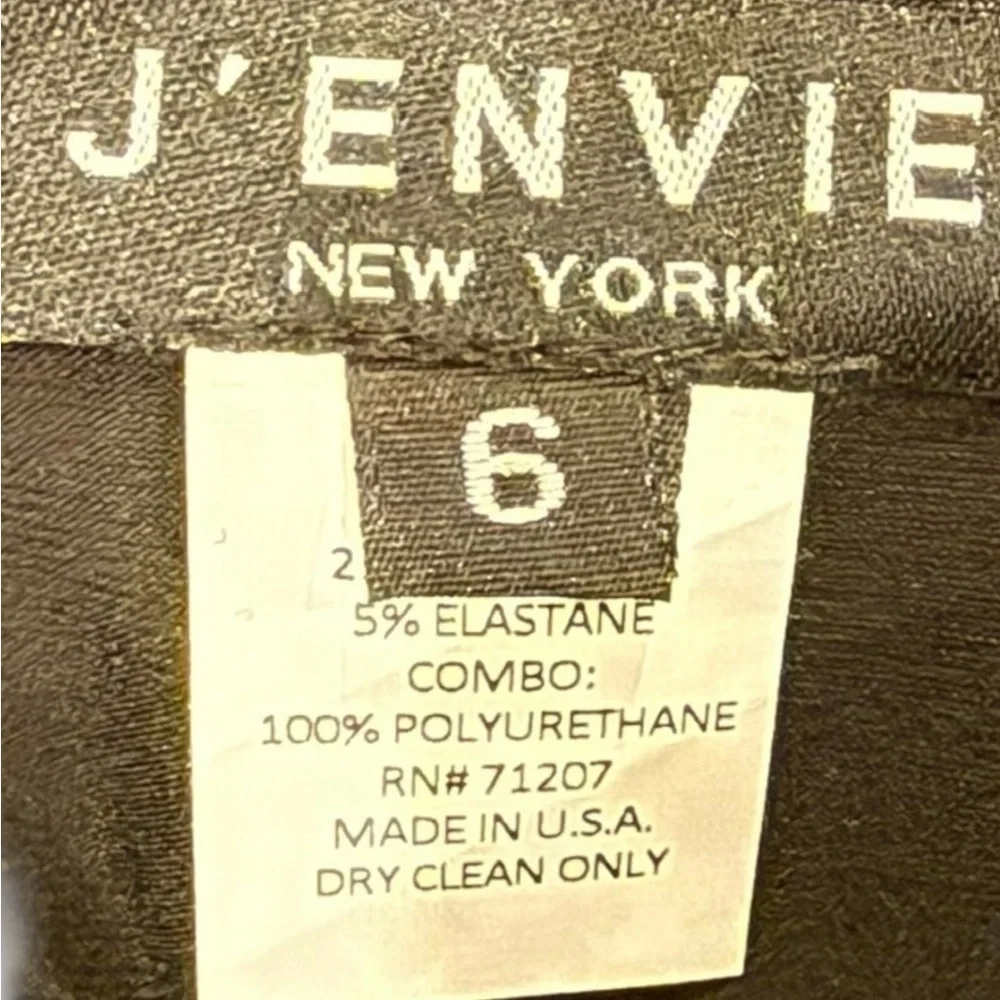 NWT J’ENVIE womens midi length black  Viscose Nylon Blend Skirt size 6 work